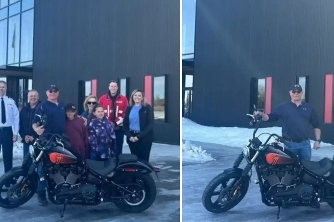 Prince George firefighters raffle off brand new Harley