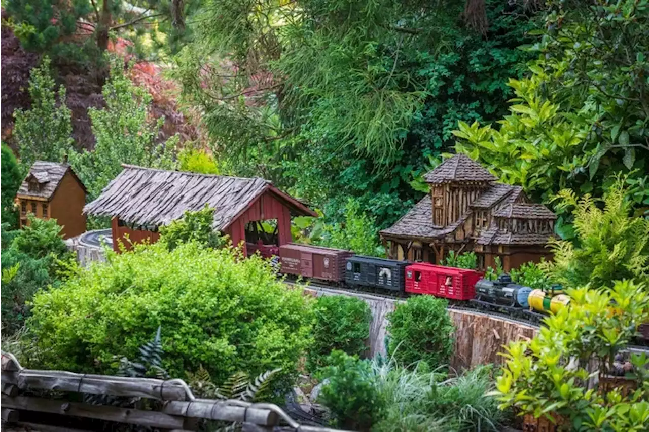 Morris Arboretum’s Garden Railway gets bigger than ever and the train now goes to (mini) Brooklyn