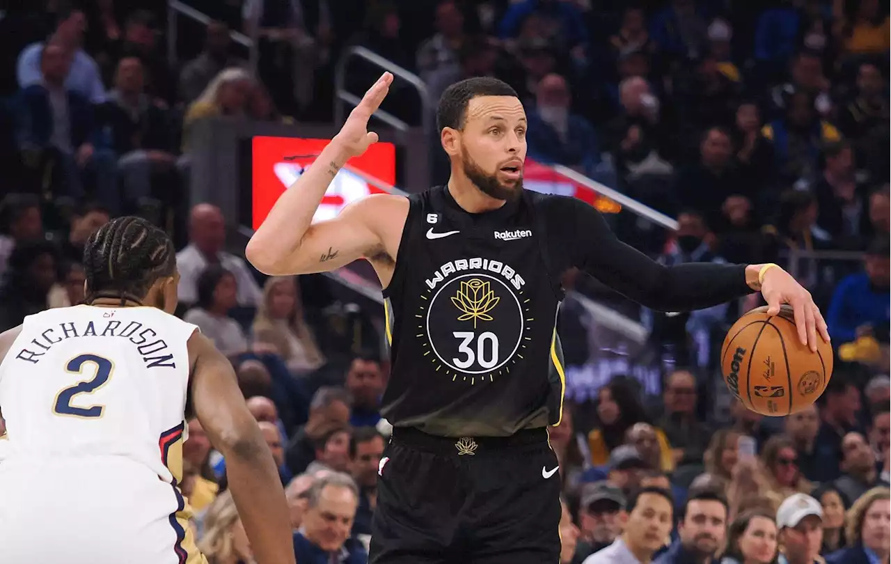 Curry leads three-point barrage as Warriors pull off comeback win over Pelicans