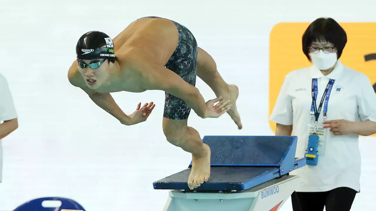 황선우, 자유형 200ｍ 1위…3명이 동시에 A기준기록 통과