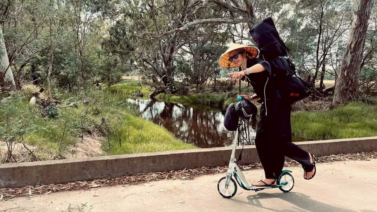 Why this Japanese tourist is travelling 3500km across Australia on a scooter