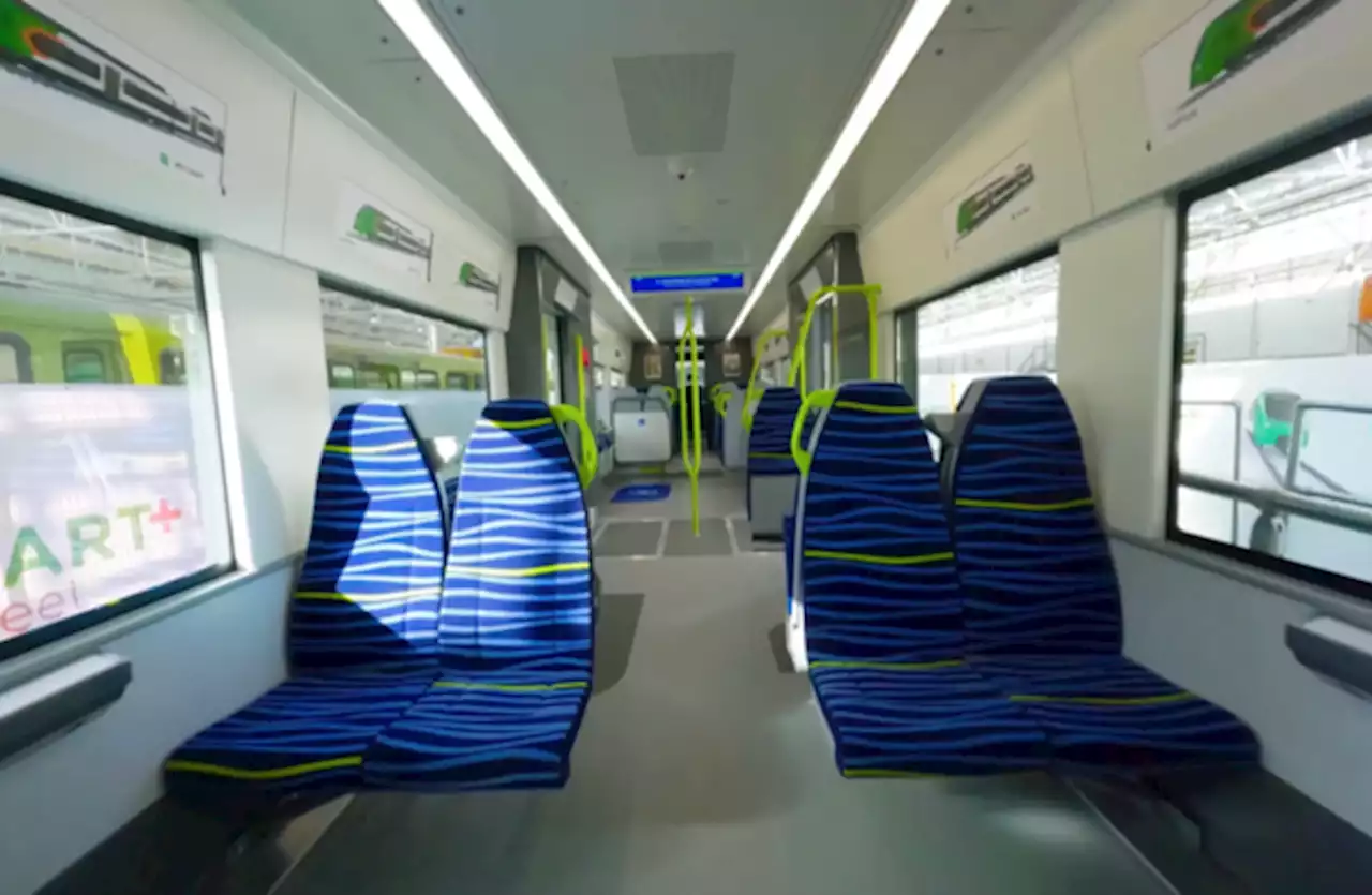 Iarnród Éireann release photos and drone footage of DART+ prototype carriage