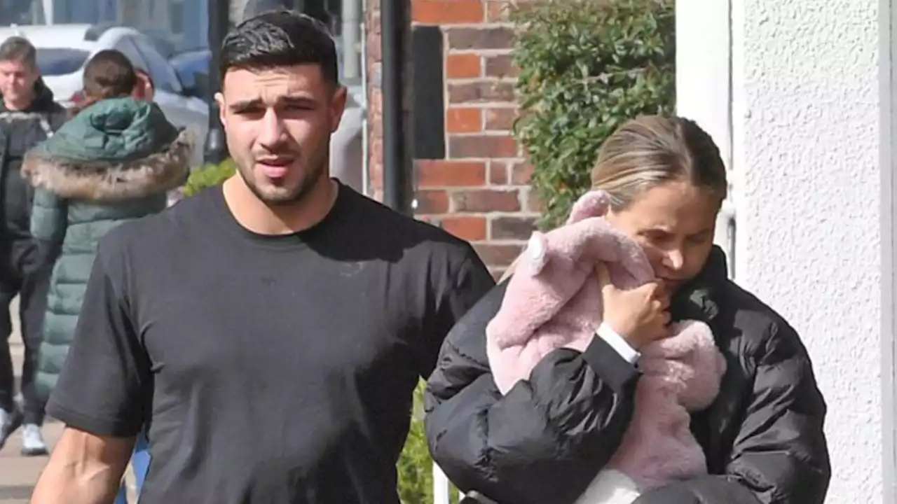 Molly-Mae Hague goes make-up free on day out with daughter Bambi and Tommy Fury