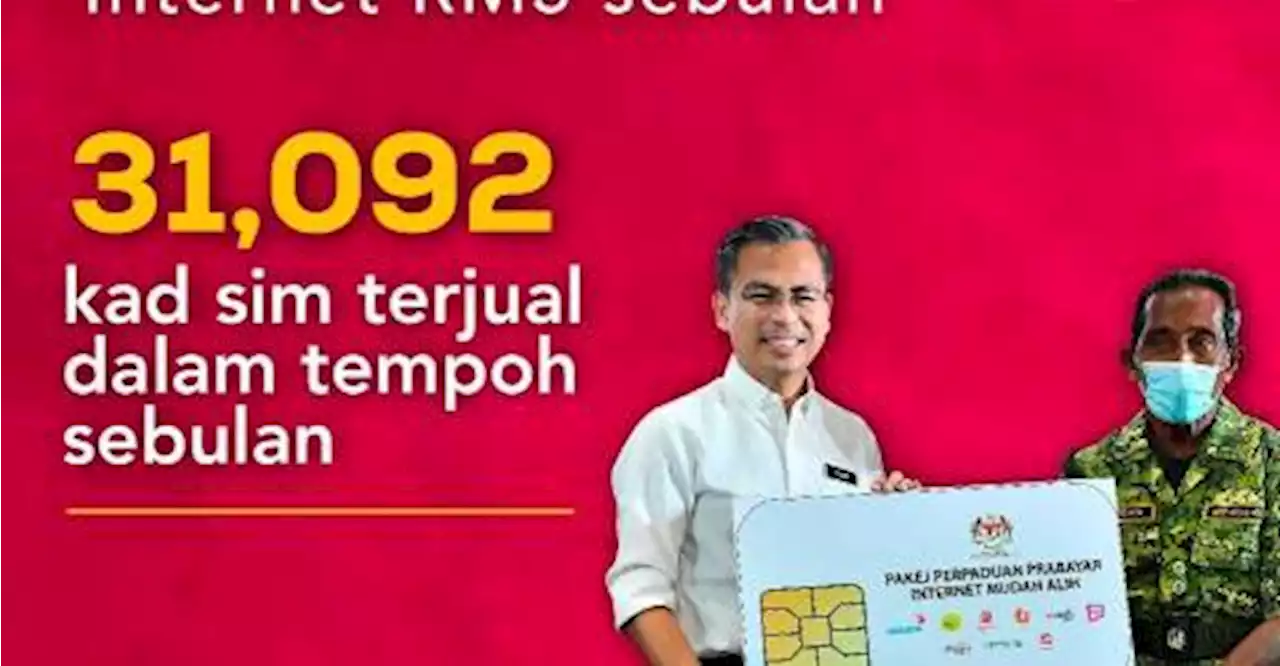 31,092 people have purchased RM5 per month SIM card: Fahmi