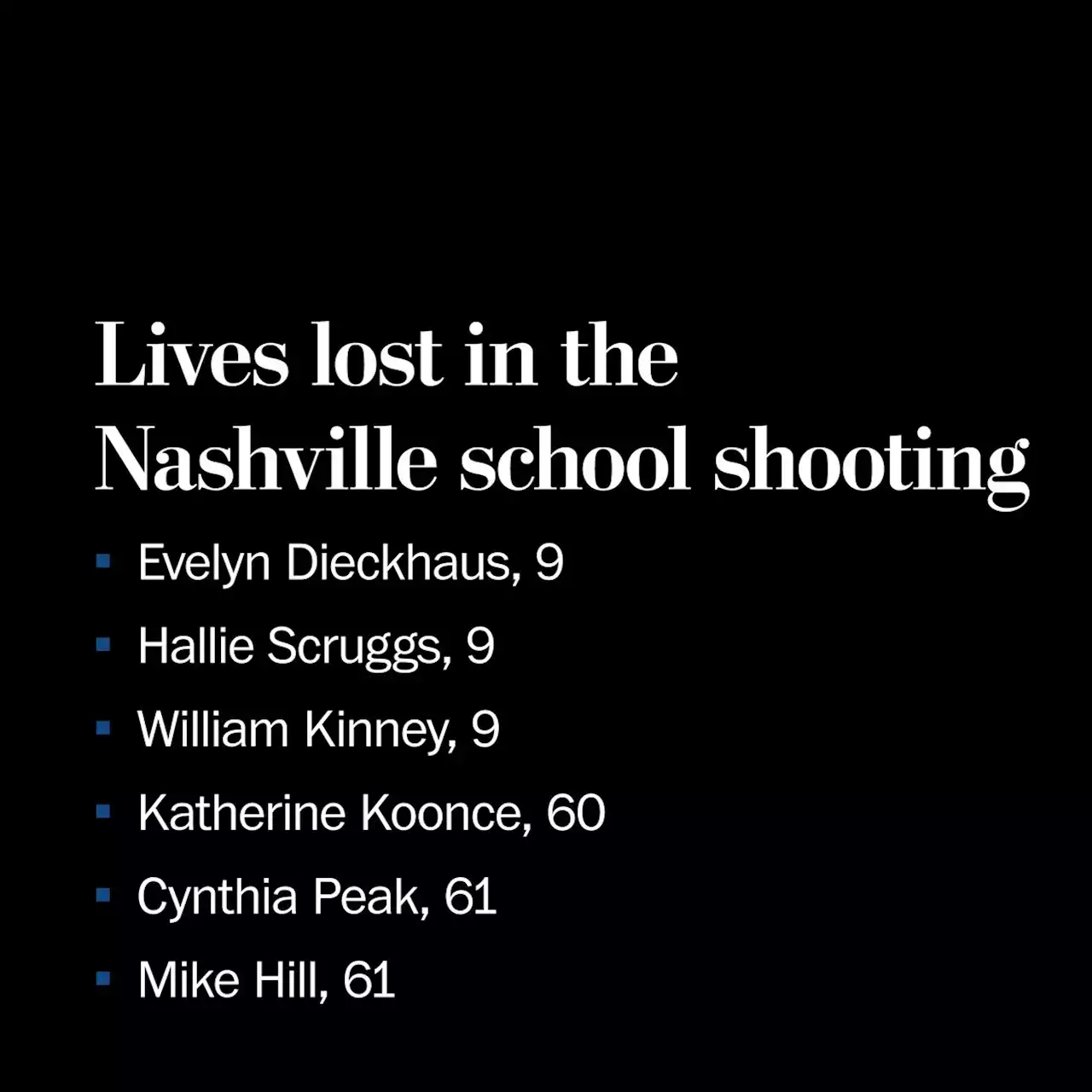 Remembering students and school staff killed in Nashville shooting