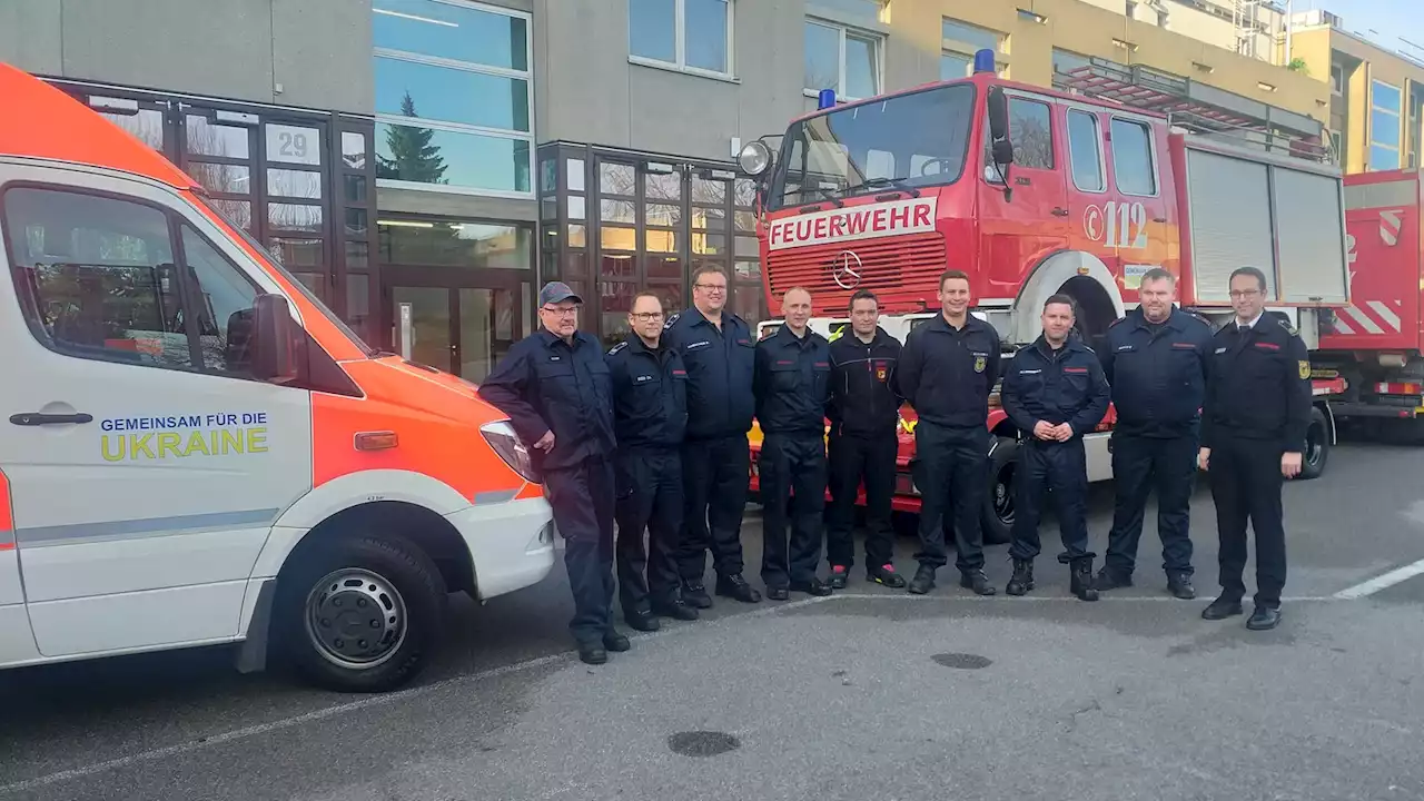 Aachener Feuerwehr unterstützt Retter in der Ukraine