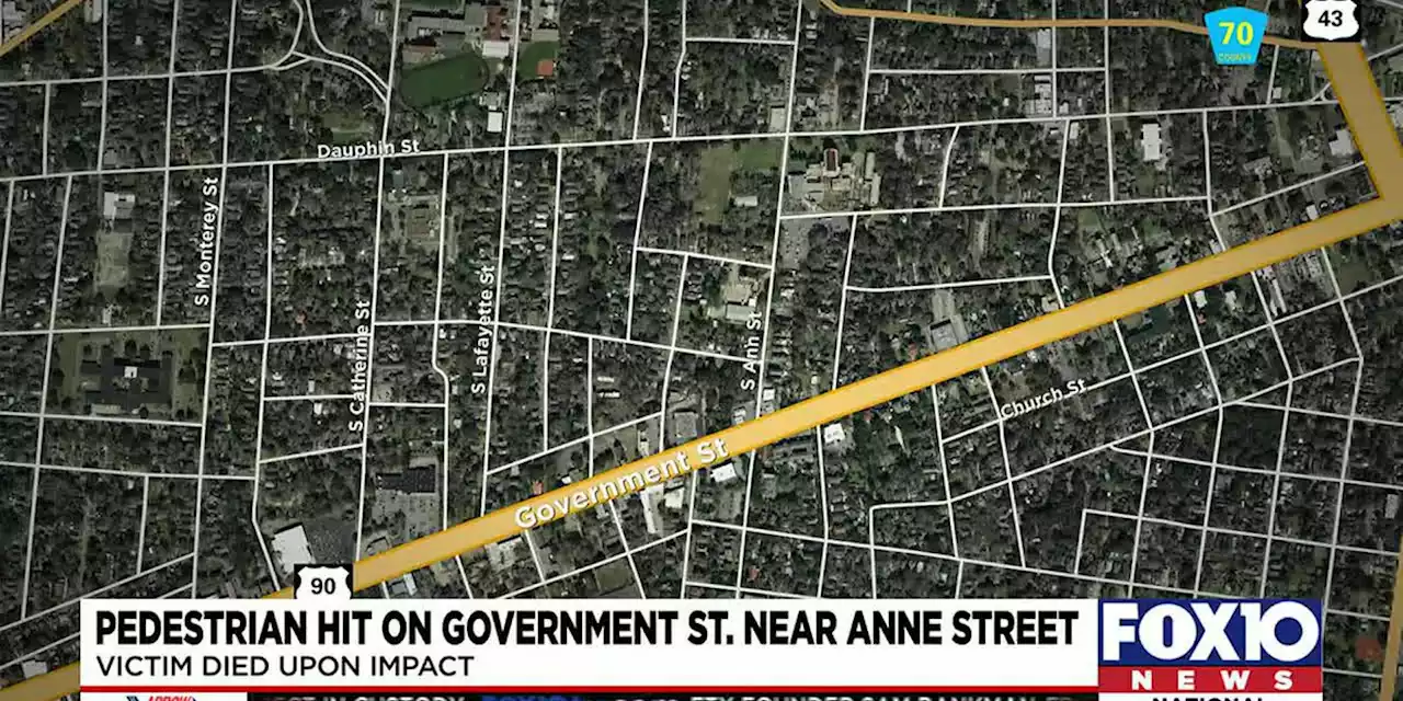 Pedestrian dies after being struck by multiple vehicles in Mobile