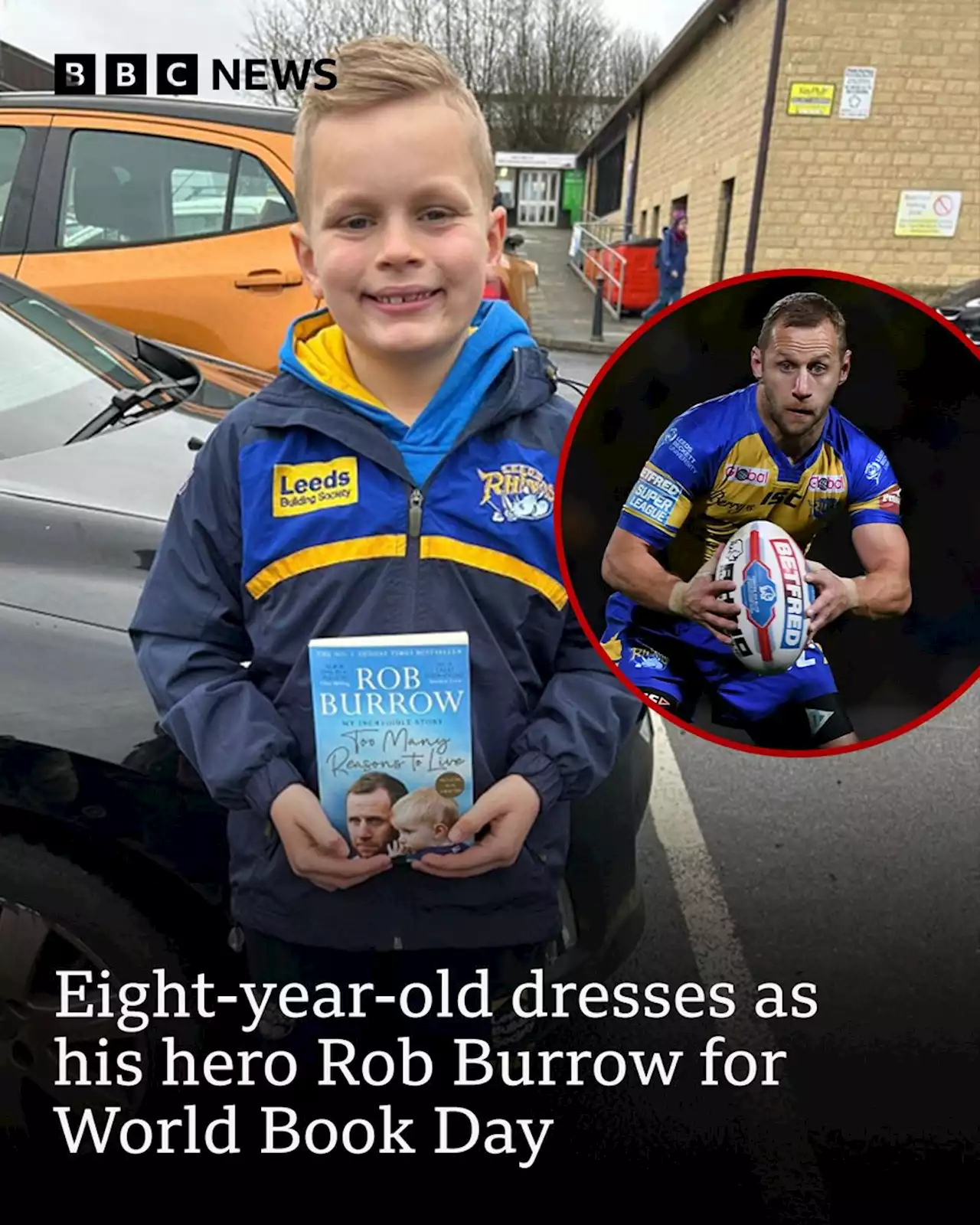 World Book Day: Boy, 8, dresses as rugby hero Rob Burrow