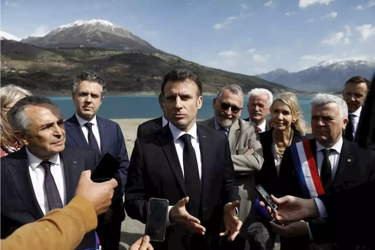 France's Macron dismisses unrest, promises drought action plan