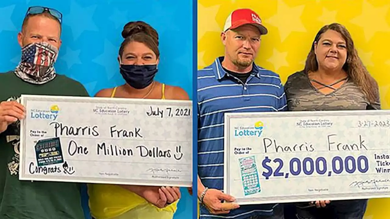 North Carolina man wins lottery for 2nd time in nearly 2 years