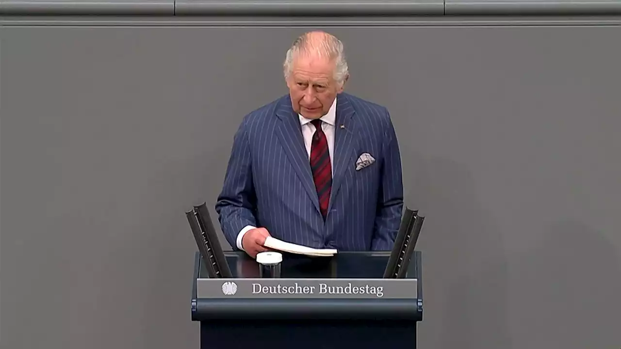 Charles im Bundestag: Ein bisschen Leichtigkeit in ernster Lage