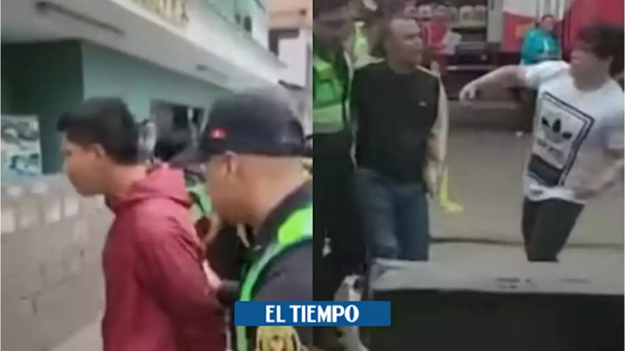 En video: de un golpe, comerciante noqueó a ladrón que intentó robarlo