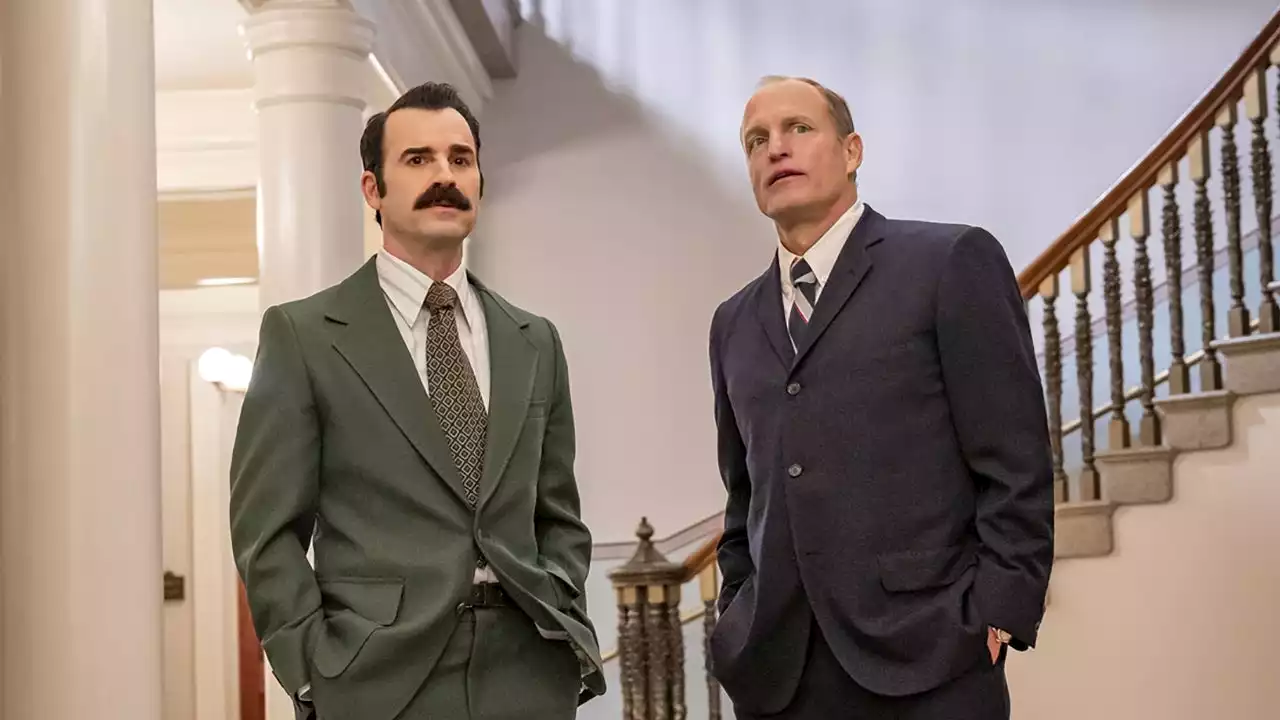 See Justin Theroux, Woody Harrelson in 'White House Plumbers' Trailer