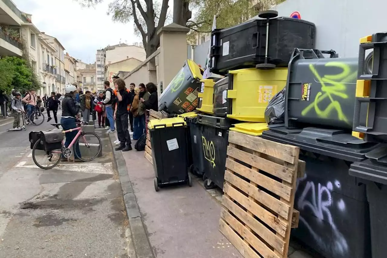 Réforme des retraites : tentative de blocage au lycée Clémenceau de Montpellier