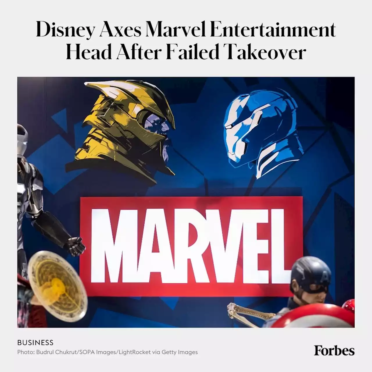 Disney Axes Marvel Entertainment Head After Failed Takeover