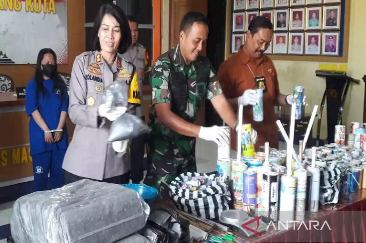 Polres Magelang Sita 100 Kilogram Bubuk Petasan