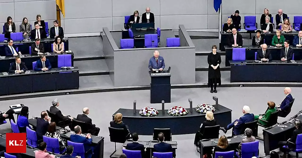 Als erster Monarch: König Charles spricht vor dem Bundestag zum Teil auch Deutsch | Kleine Zeitung