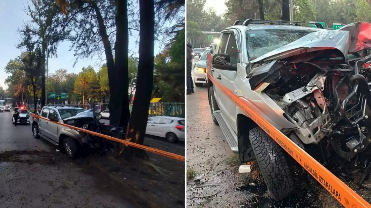 FOTOS: Aparatoso accidente deja prensado a joven en Río Churubusco