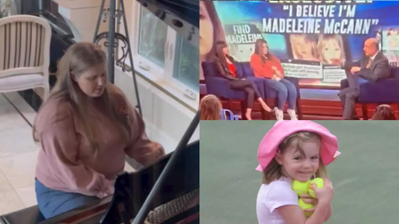 'She played for my sister and she cried': Woman who believes she is Madeleine McCann plays piano in moving video