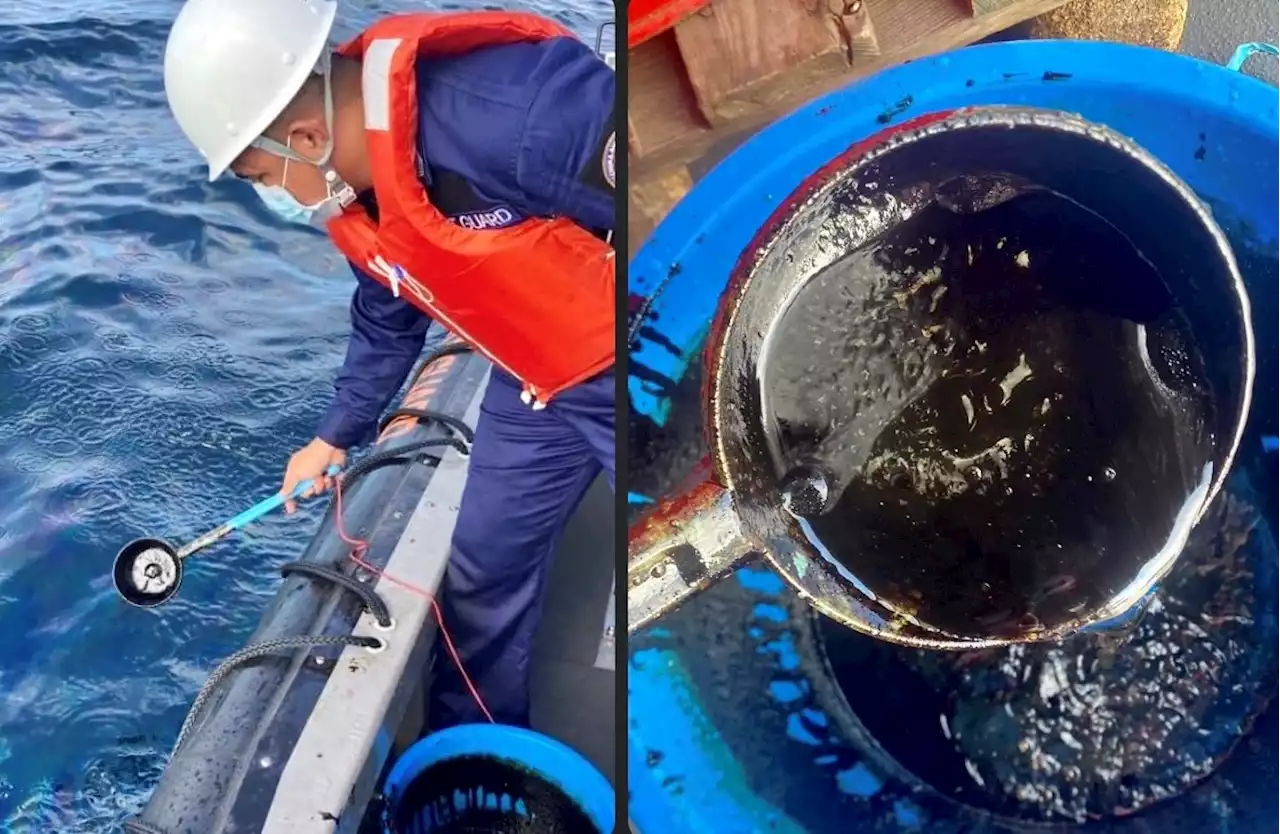 100,000 liters of oil waste collected a month after tanker sank; 5,185ha habitat areas affected