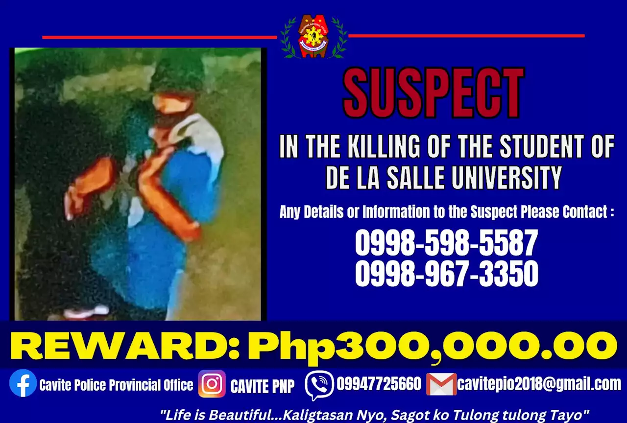 P300K reward up for arrest of Cavite dorm killing suspect