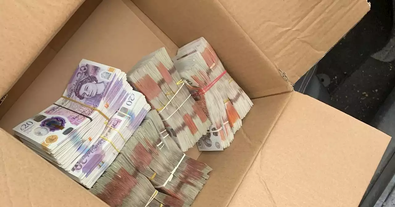 Man arrested on suspicion of money laundering as cops find £40k stashed in car