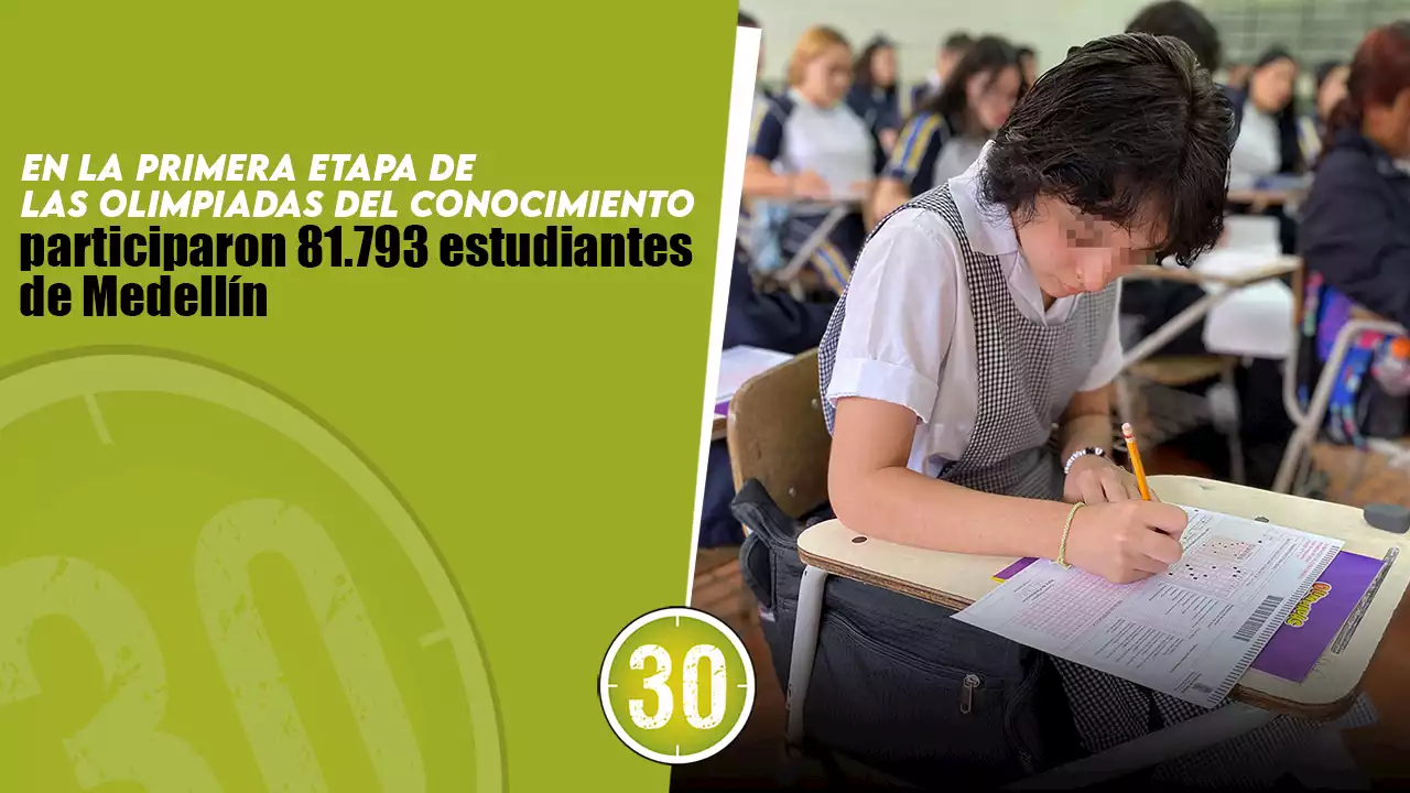 [VIDEO] En la primera etapa de las Olimpiadas del Conocimiento participaron 81.793 estudiantes de Medellín