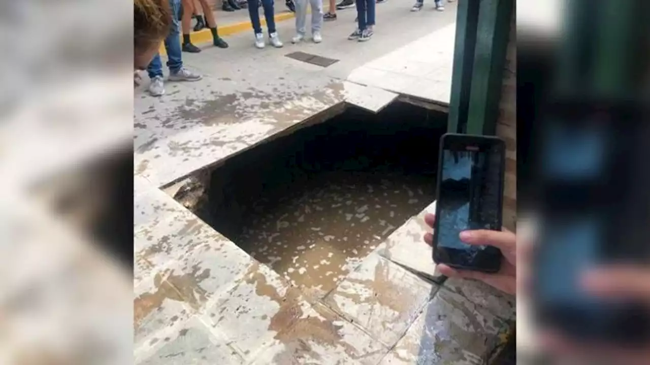 Córdoba: cedió el piso de una escuela y los alumnos cayeron al pozo séptico