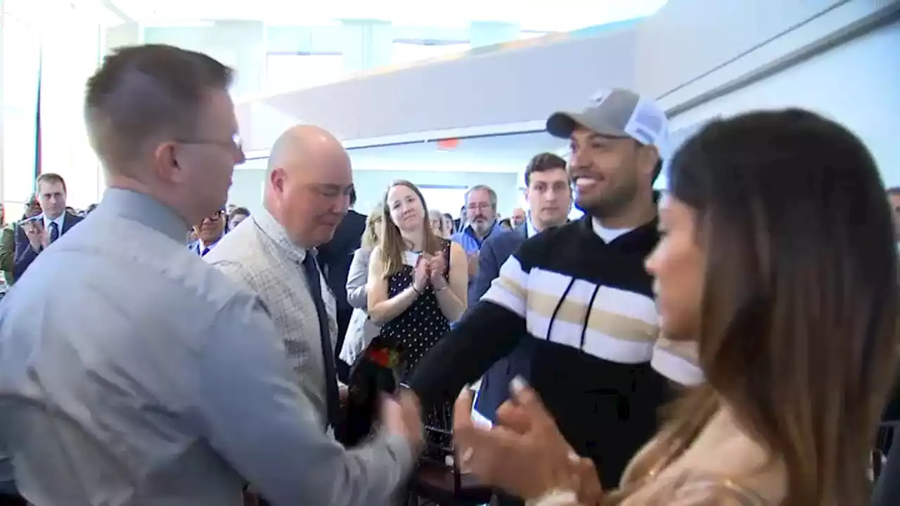 Survivor of Boston Building Collapse Reunites With the Men Who Saved His Life