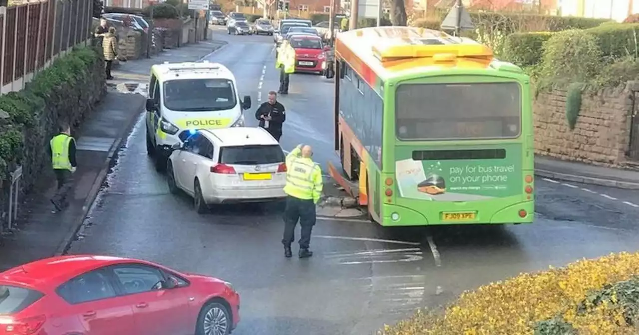 Live updates as road closed in both directions after bus crash