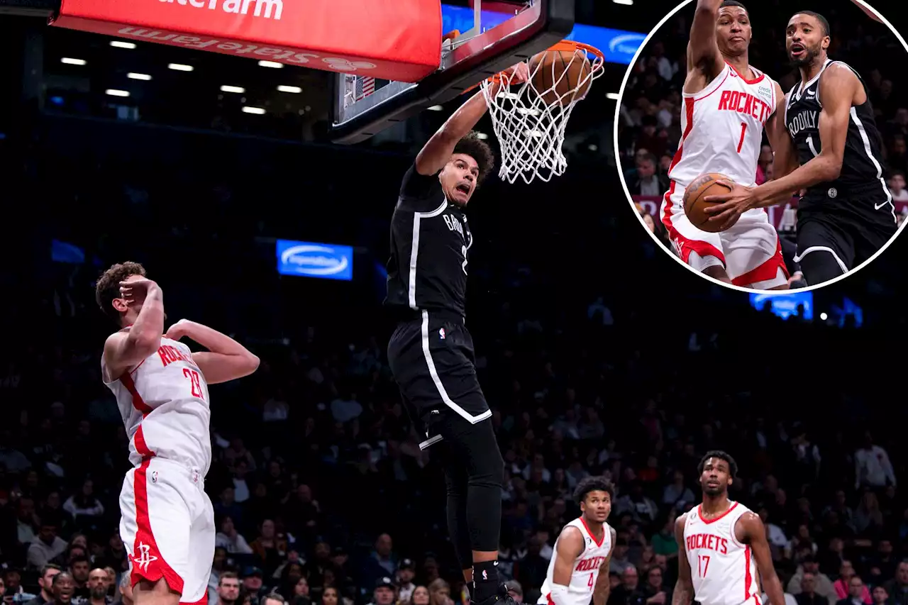 Nets use late rally to avoid disaster in win over lowly Rockets