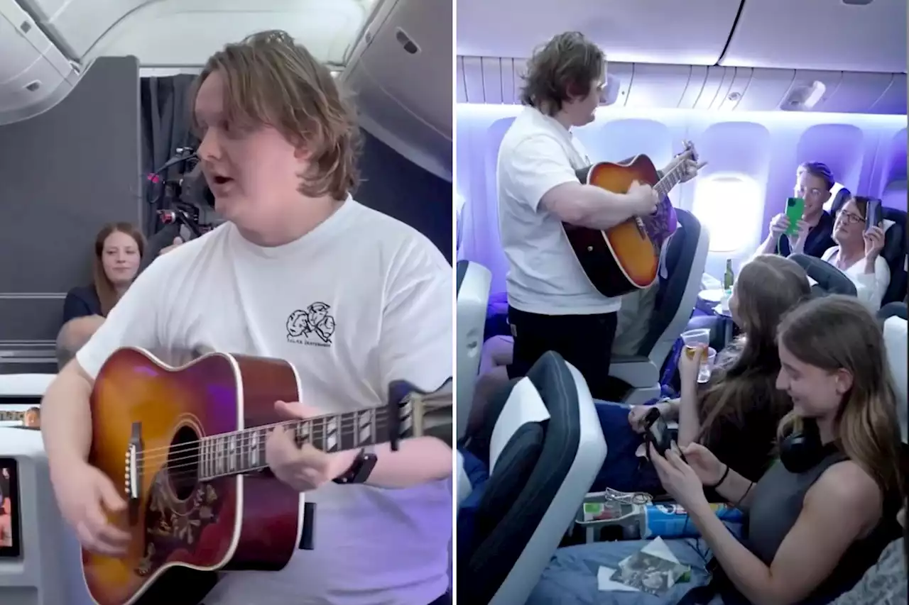 Singer Lewis Capaldi gives surprise performance on British Airways flight