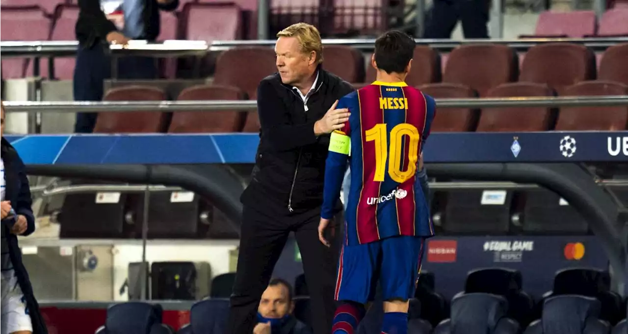 Barça : les révélations de Koeman sur le départ surprise de Messi