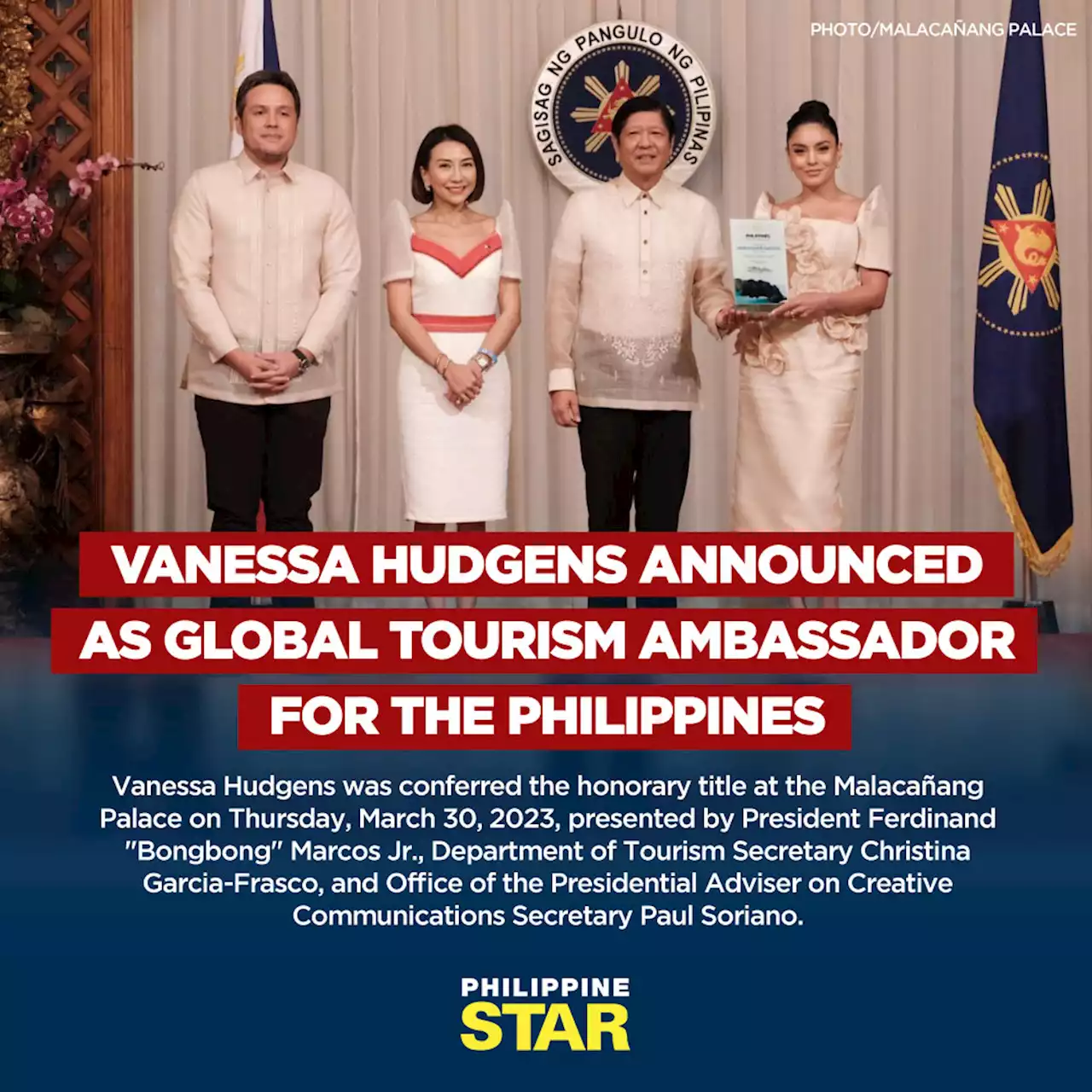 Vanessa Hudgens announced as global tourism ambassador for the Philippines