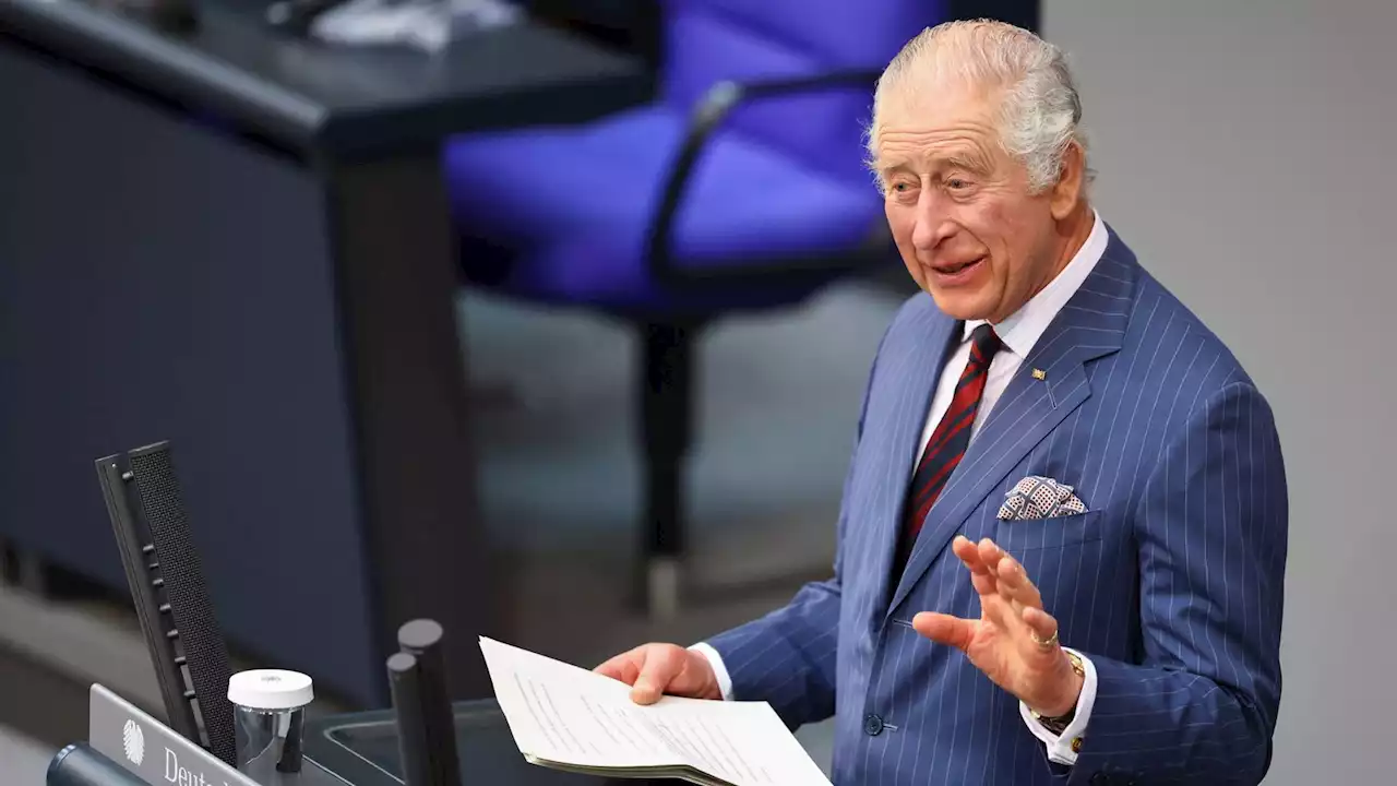 King makes history as first British monarch to address German parliament - as he vows to 'renew special bond'