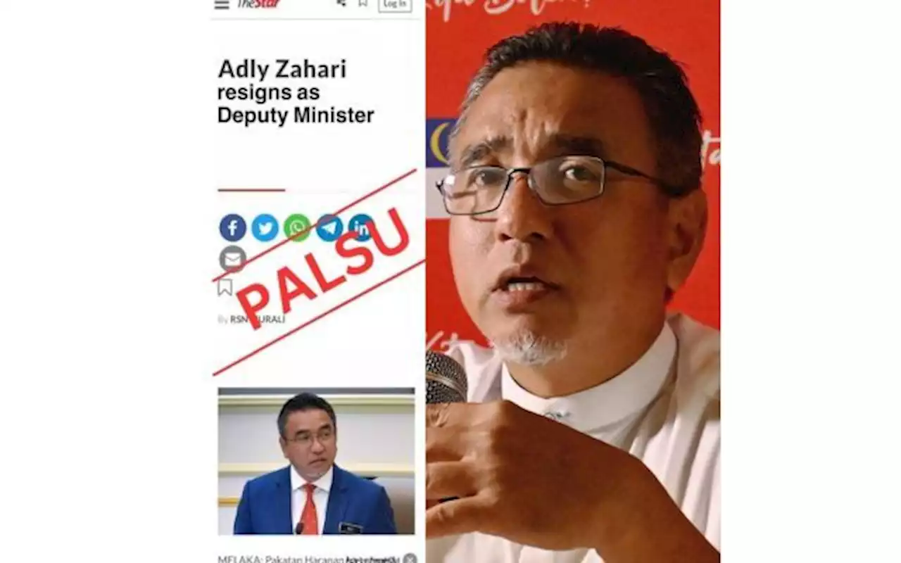 Fake news: Doctored image of story on Deputy Minister's resignation is false