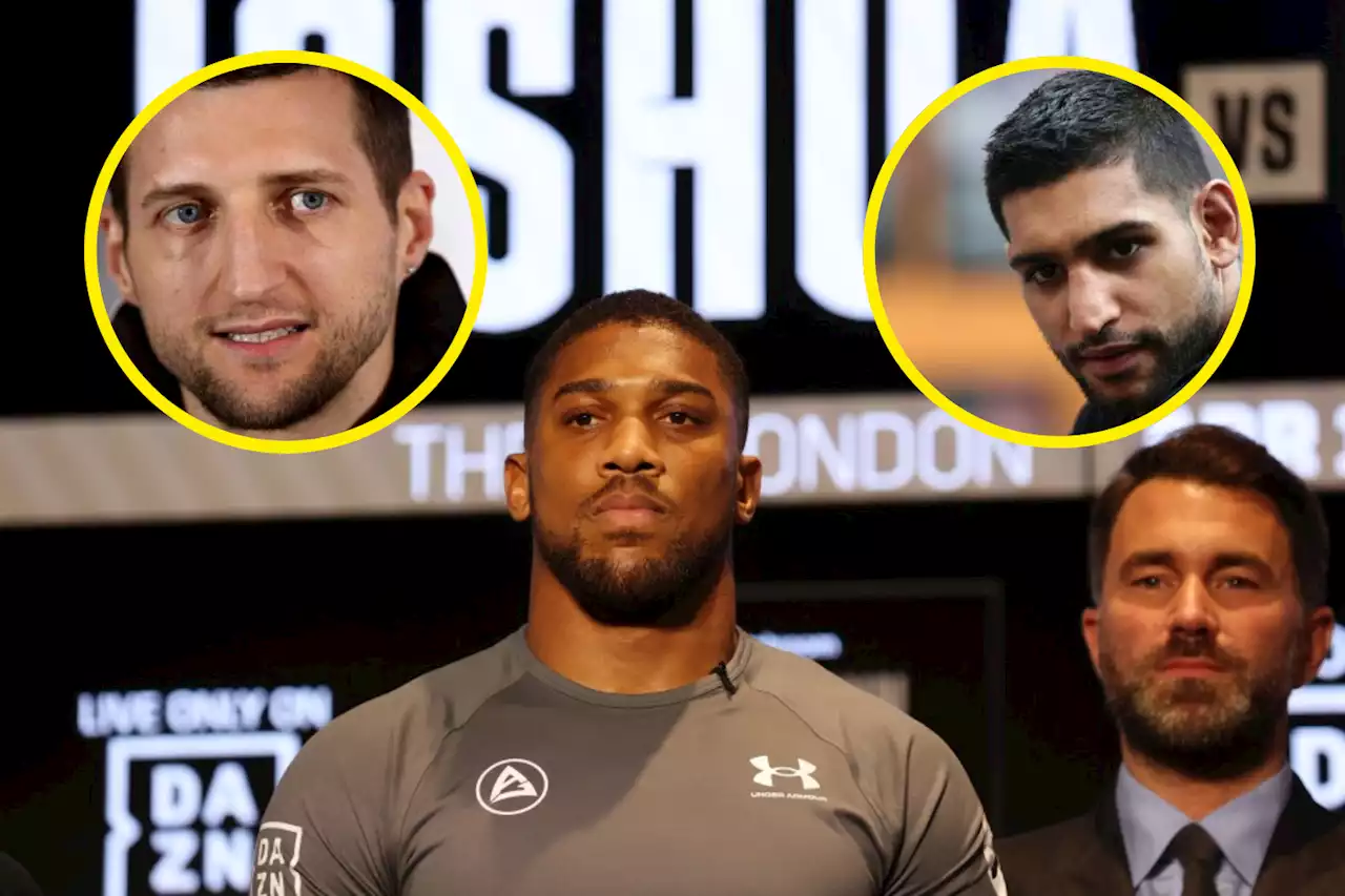 Anthony Joshua claps back at Carl Froch and Amir Khan for 'talking s***'