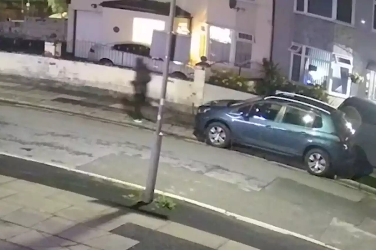 Moment Olivia killer flees as chilling CCTV shows him blasting intended target