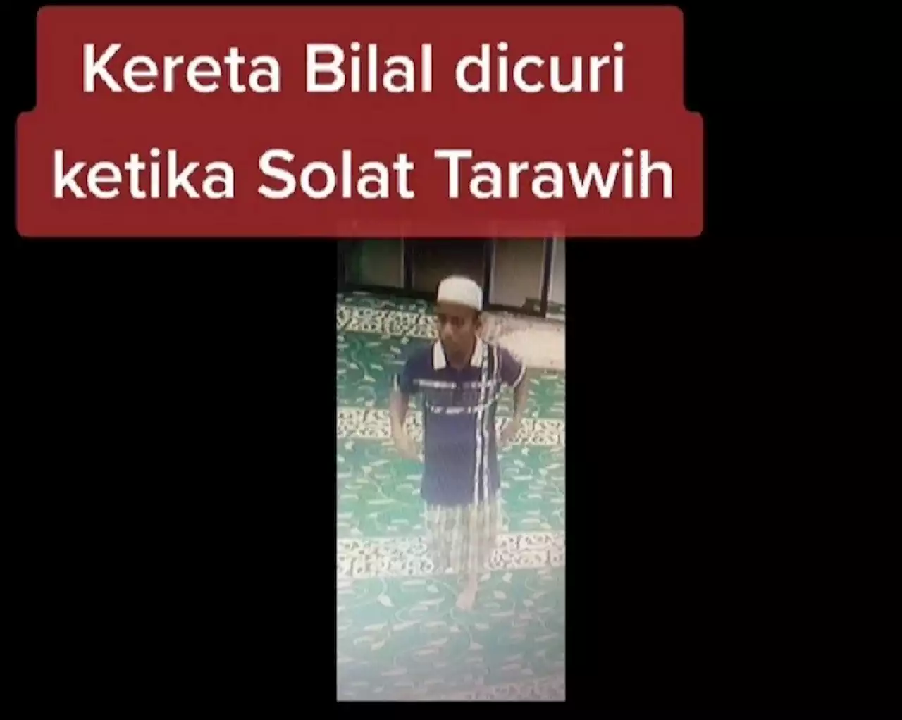 Kereta Perodua Myvi tok bilal dicuri ketika solat terawih di Rompin