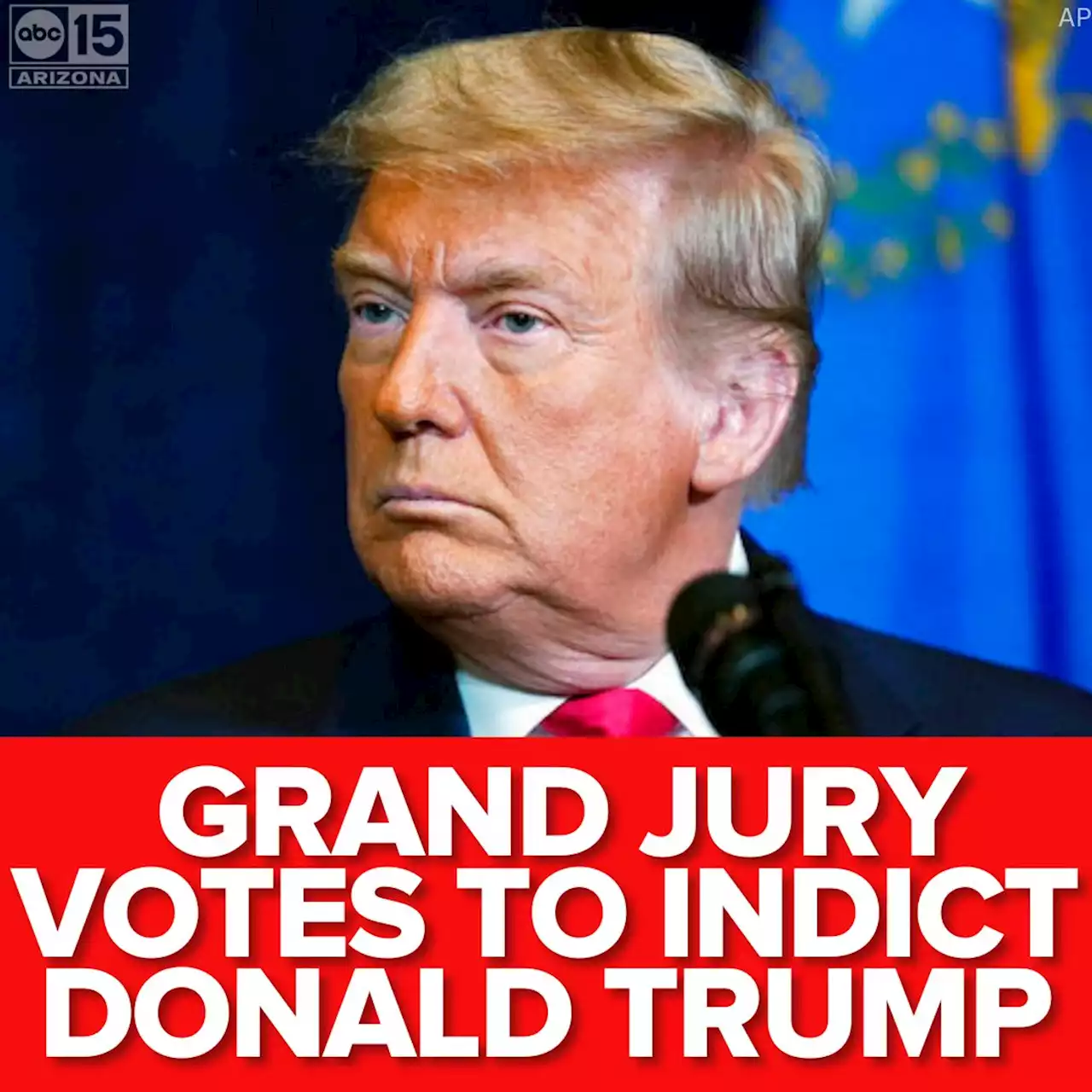 NY grand jury votes to indict former President Donald Trump