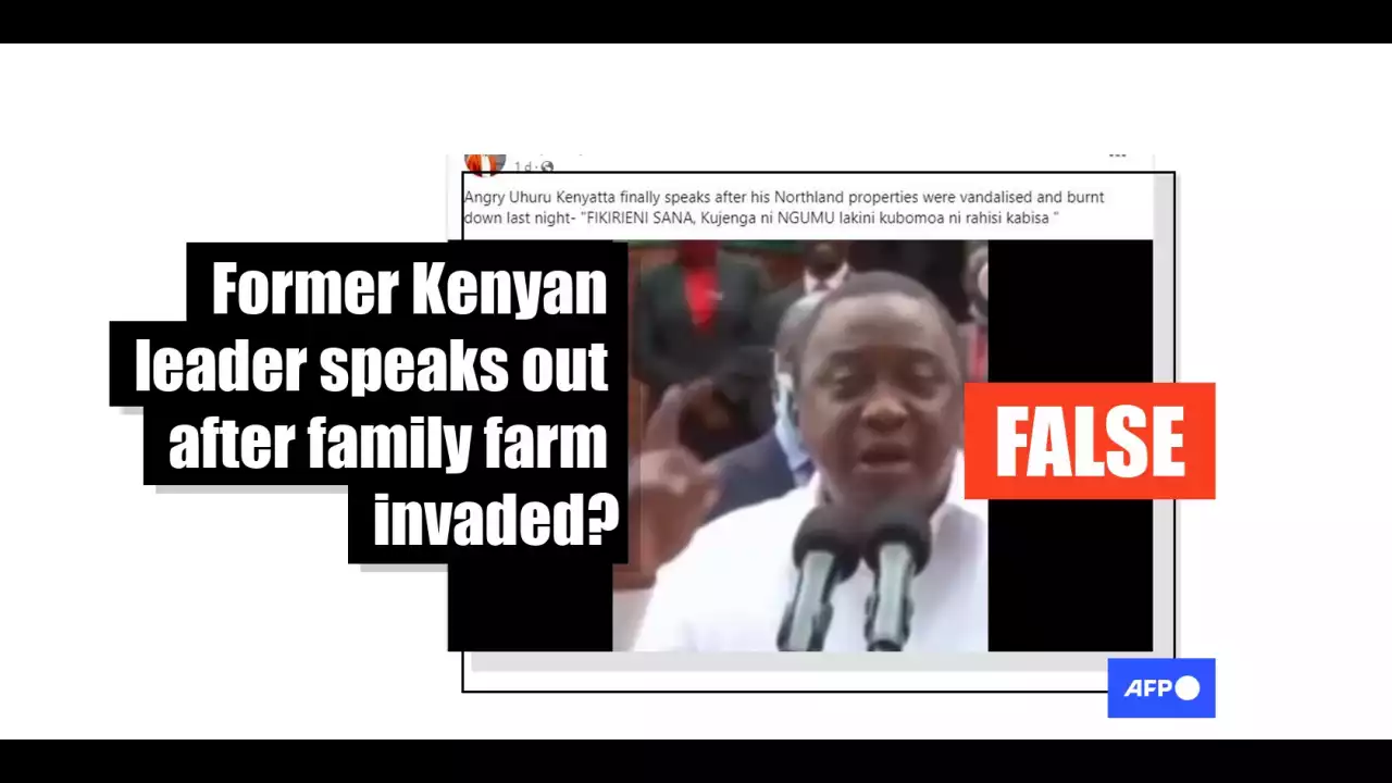 Old video does not show former Kenyan president talking about farm invasion