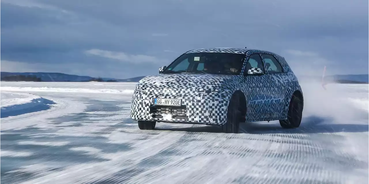 Hyundai Teases the Ioniq 5 N on Snow