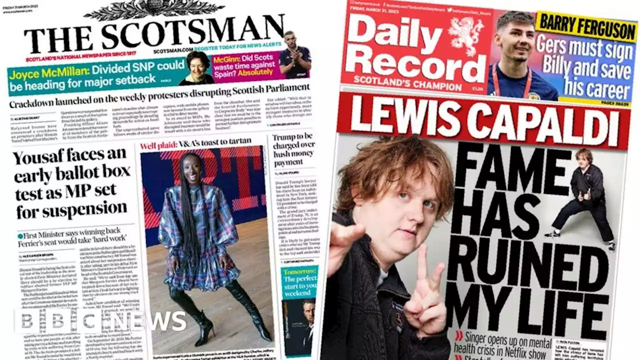 Scotland's papers: Yousaf's early test and Capaldi's cost of fame