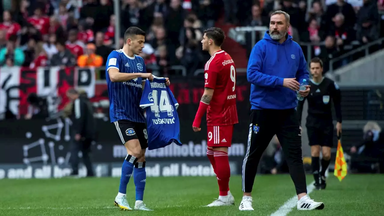 HSV – Bei 2:2 in Düsseldorf: Jubel für Doping-gesperrten Mario Vuskovic