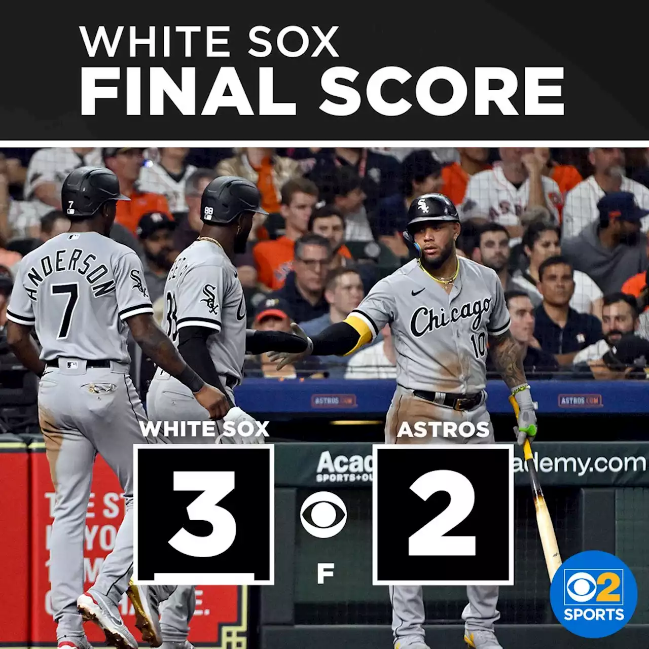 Vaughn's double lifts White Sox over Astros in opener