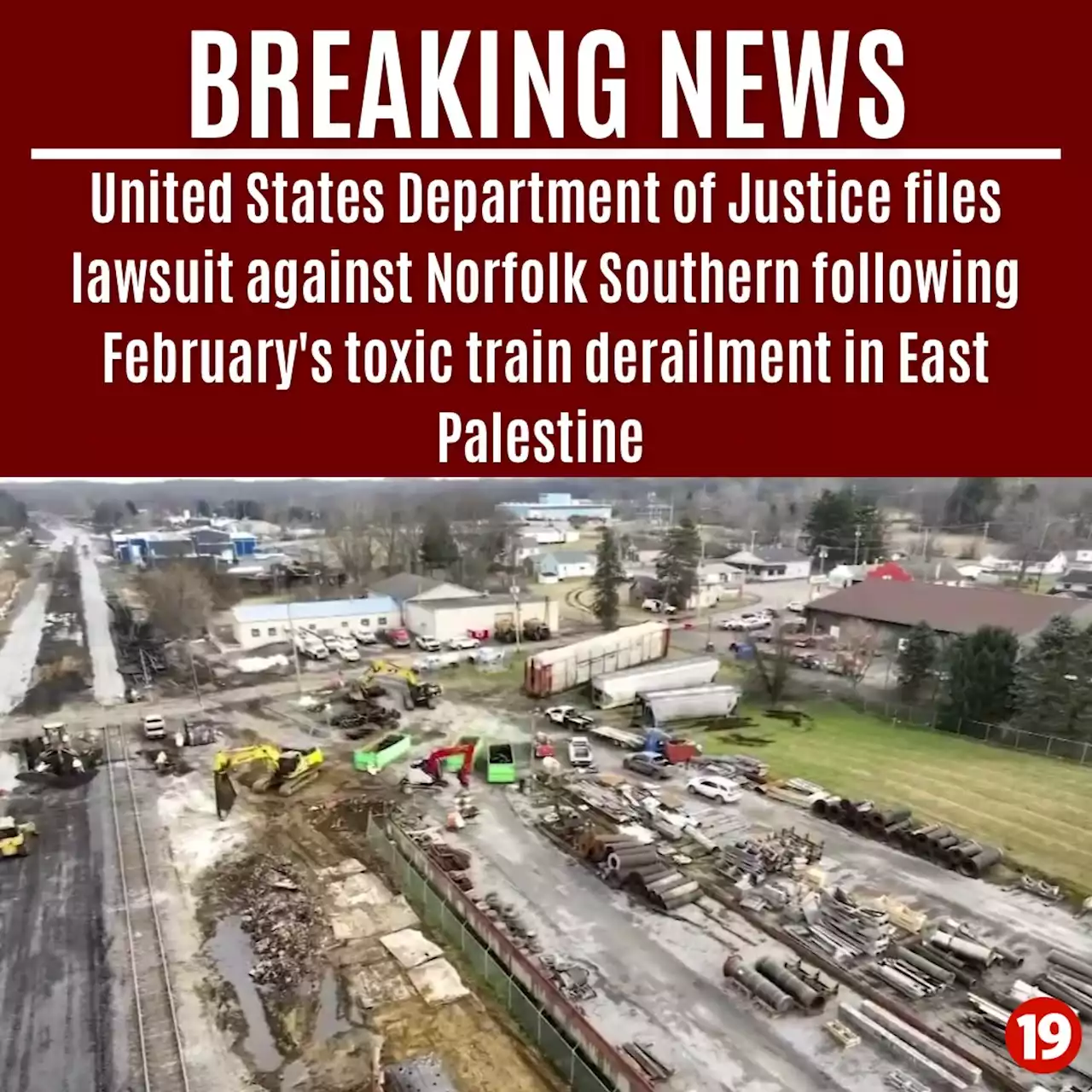 Department of Justice sues Norfolk Southern for East Palestine derailment