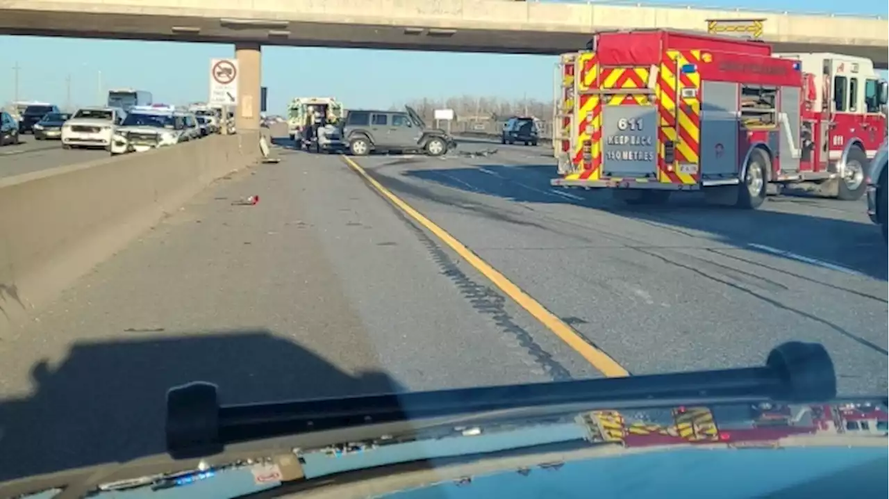 ‘Very tragic’: 10-year-old boy killed in chain-reaction crash on Niagara-bound QEW