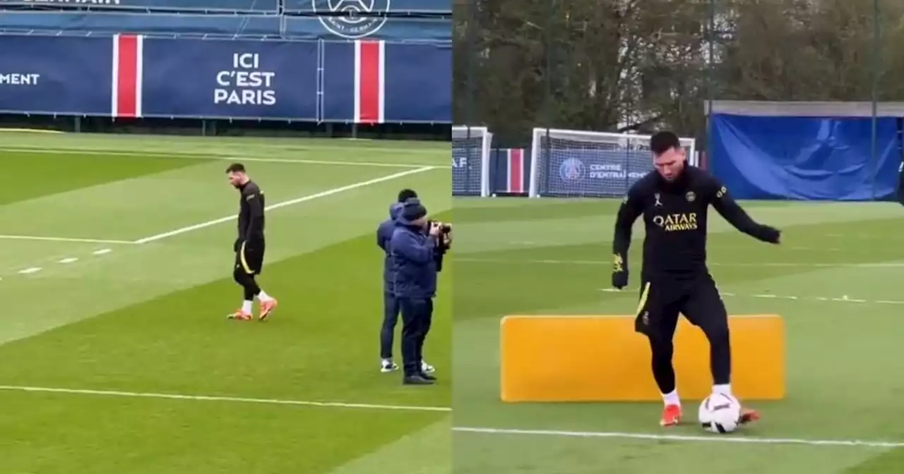 Video: Messi volvió a los entrenamientos del PSG después de la gira argentina