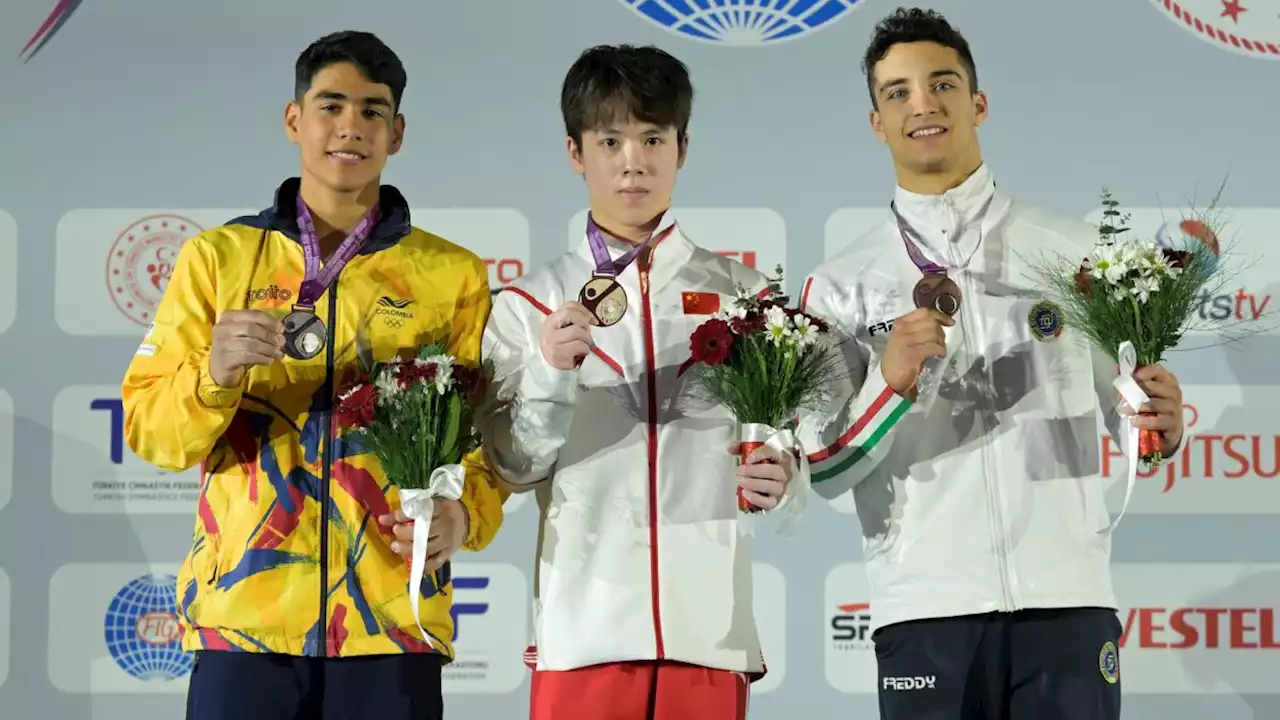 Ángel Barajas, subcampeón mundial juvenil de gimnasia artística