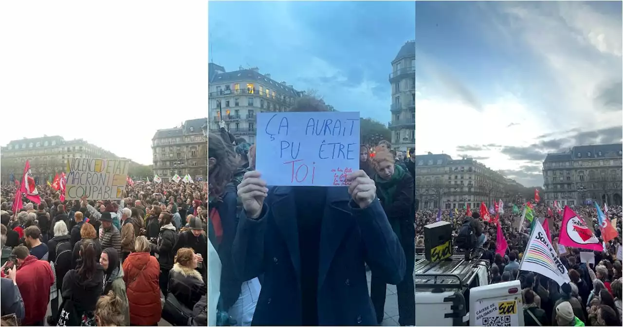 Parigi, centinaia di persone in piazza contro le violenza della polizia: 'Macron vuole impedirci di protestare. Così non è più democrazia' - Il Fatto Quotidiano